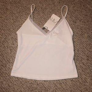 Zara white tank top